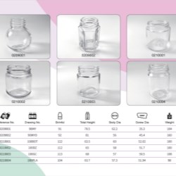 Clear Glass Food Jars 90ml - 125ml
